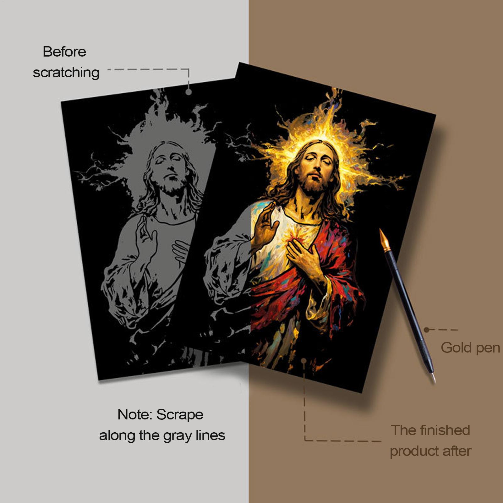Art Craft Book - Livro de riscos jesus pintura de