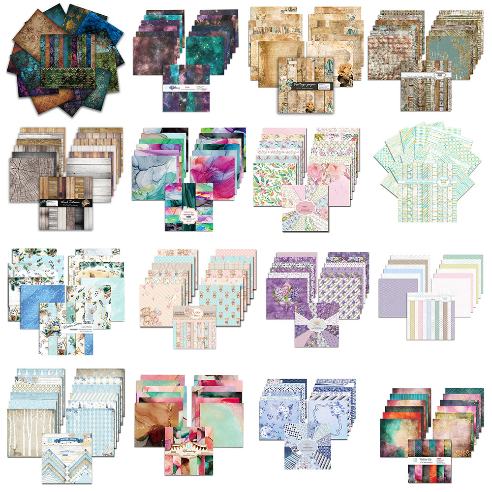Art Craft Journals - 24 folhas 30x30cm bloco de papel