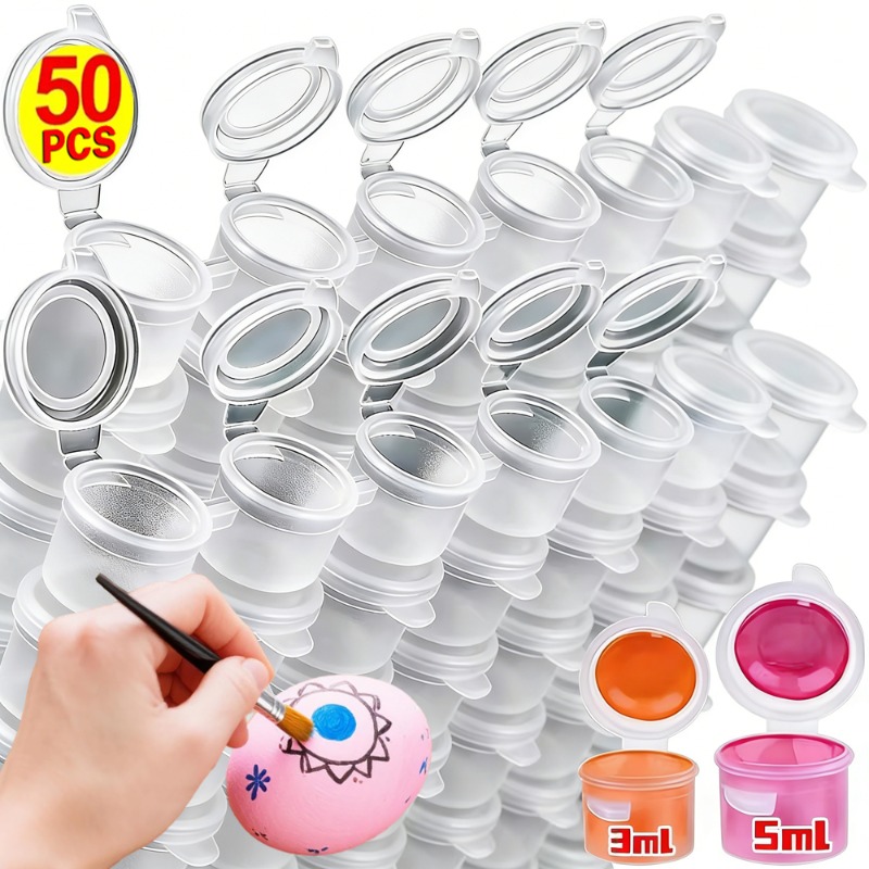 Art And Craft With Paint - 10/30/50PCS Potes de Tinta Vazios, Mini