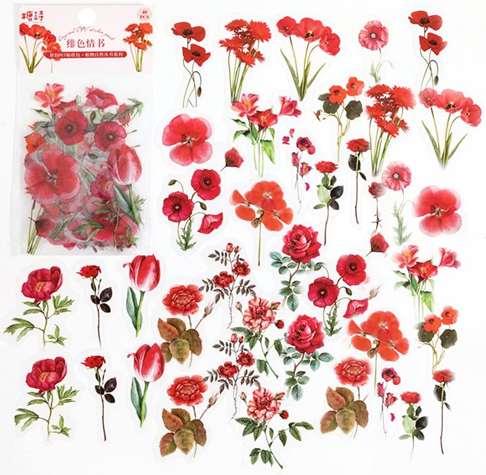 Art Craft Journals - 40 pçs scrapbook adesivos pet transparente