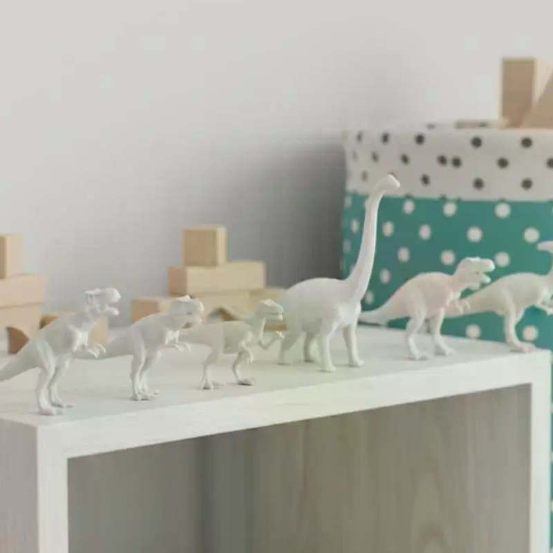Art Craft Dinosaur - Conjunto de Brinquedos de Dinossauro Branco