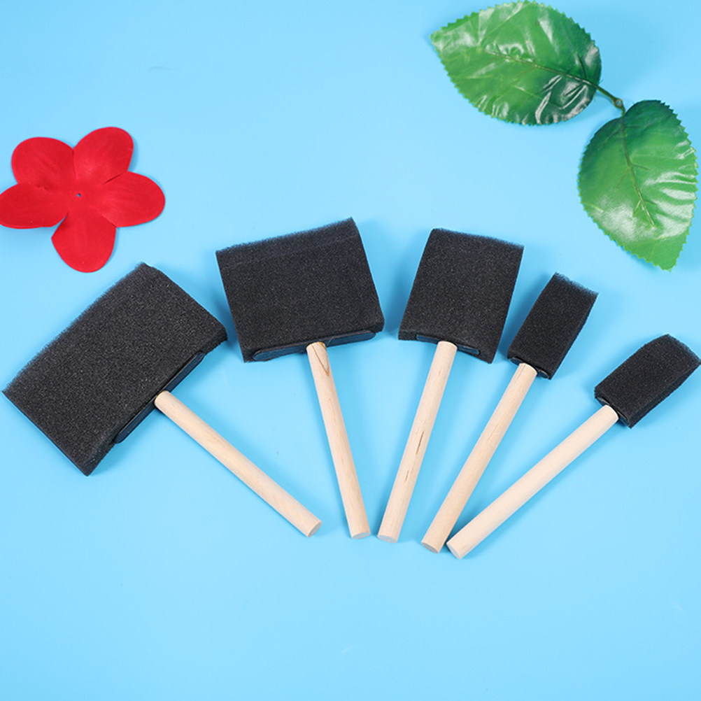 Art And Craft With Paint - 10 Pincéis de Esponja com Cabo