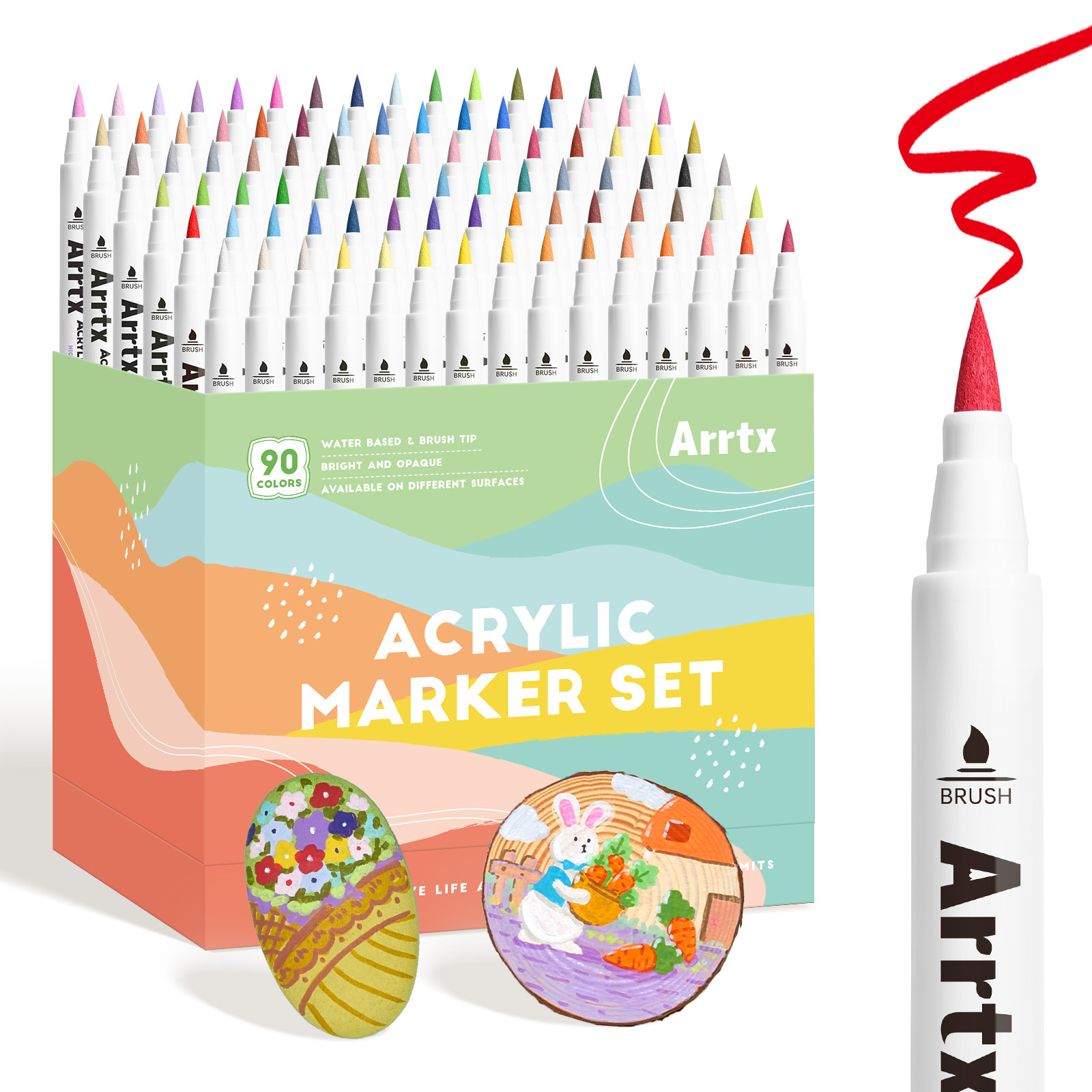 Arrtx 90 cores canetas de tint - Art Craft Book avaliação e preço