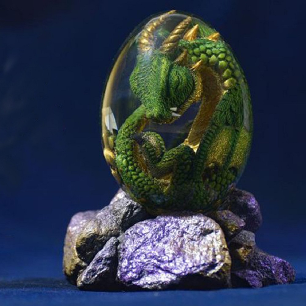 Lava dragão ovo estátua com ba - Art Craft Dinosaur avaliação e preço