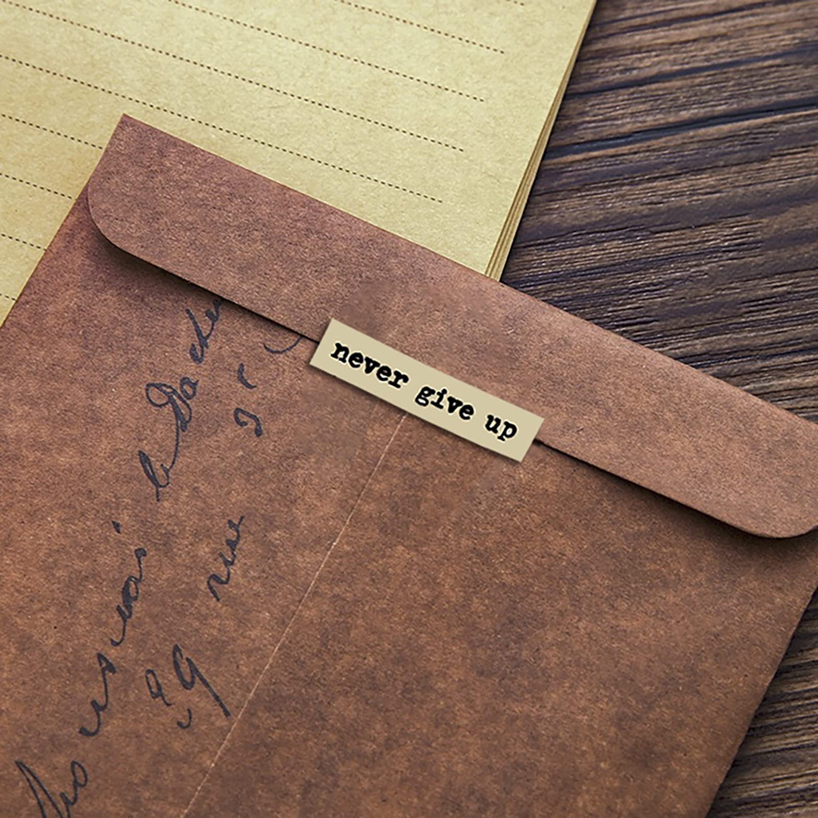 8 pçs notas marrons citação ad - Art Craft Journals avaliação e preço