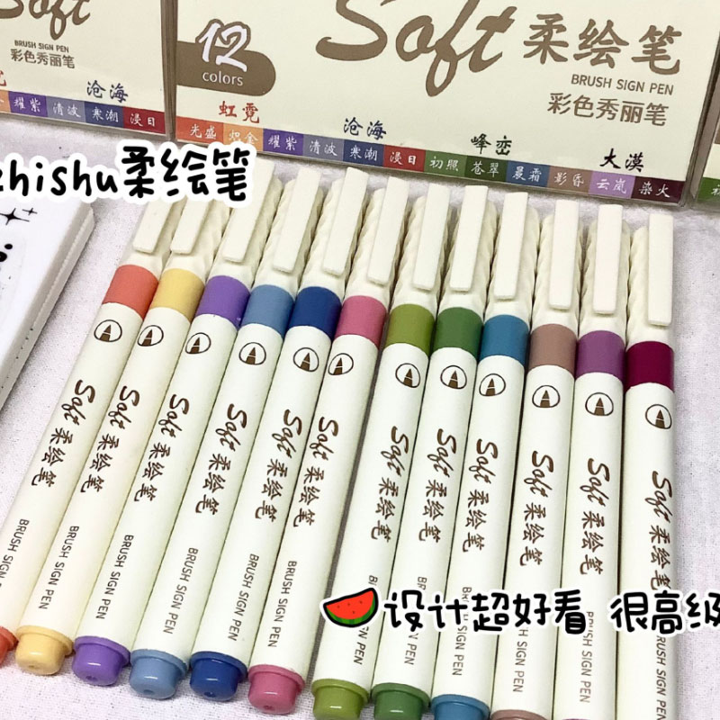 24/3 cores vintage aquarela le - Watercolor Brush Pen avaliação e preço