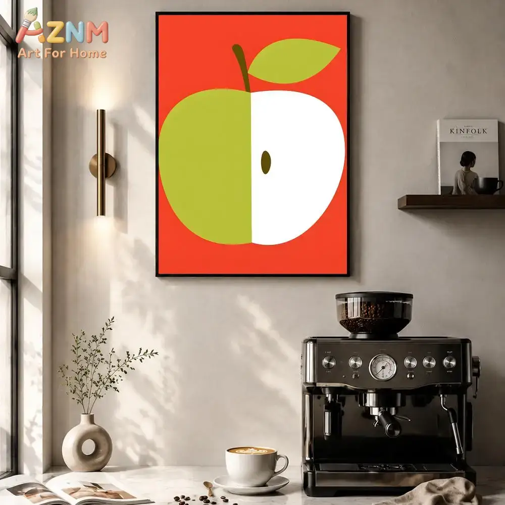 AZNM Ilustração de Maçã Vermel - Art Craft Kitchen avaliação e preço
