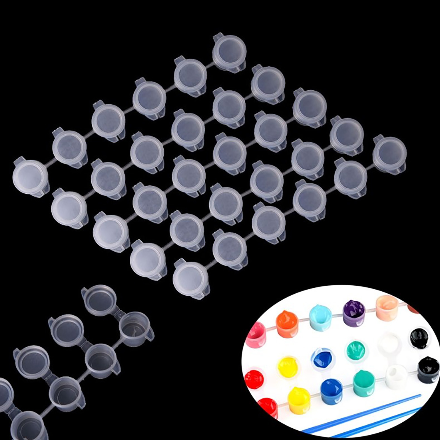 10 tiras 60 potes tiras de tin - Art And Craft With Paint avaliação e preço
