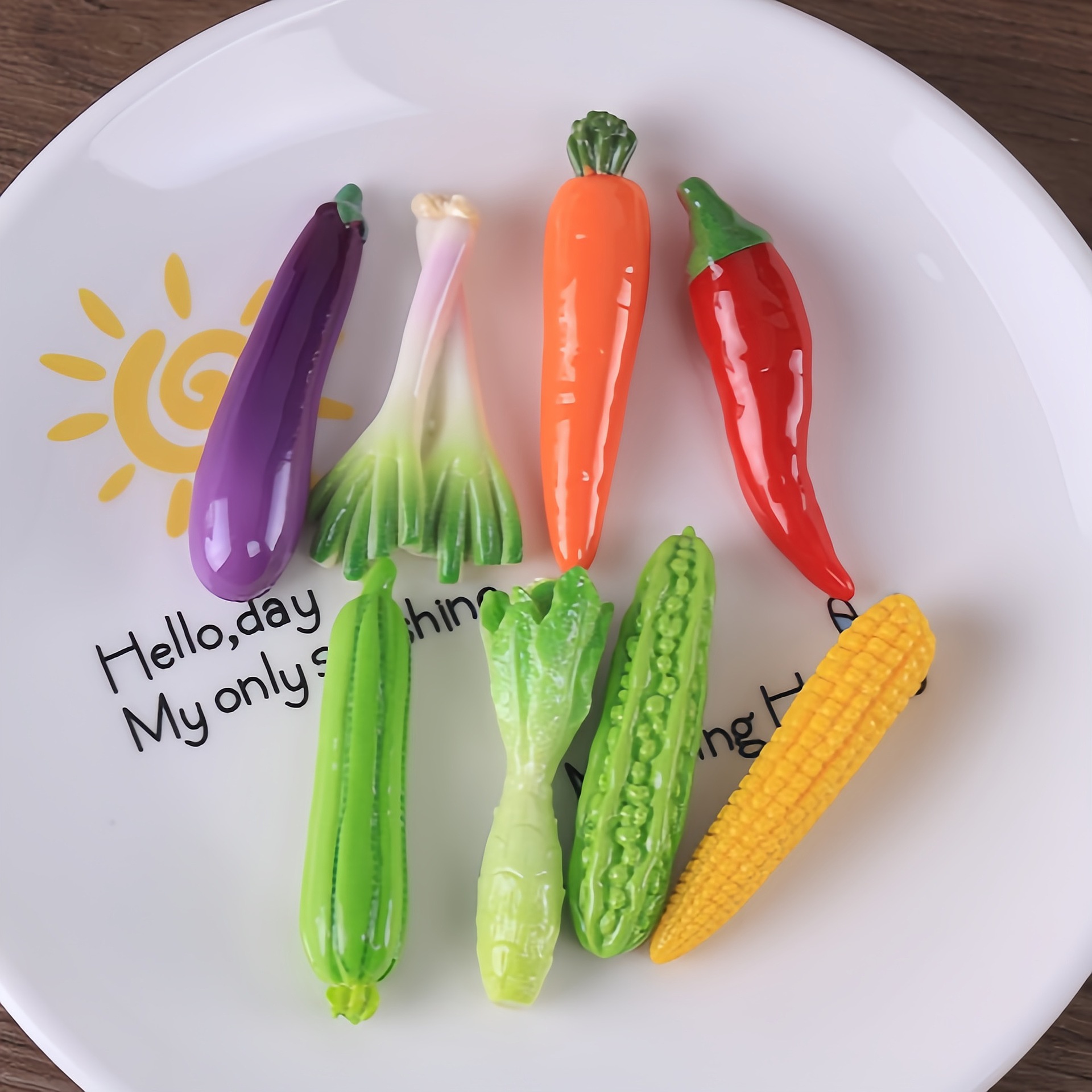 10 Peças de Cabochões de Resin - Art Craft Vegetables avaliação e preço