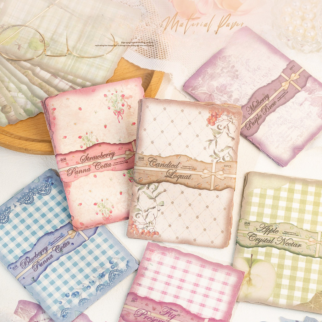 30 Folhas de Papel Vintage par - Art Craft Journals avaliação e preço