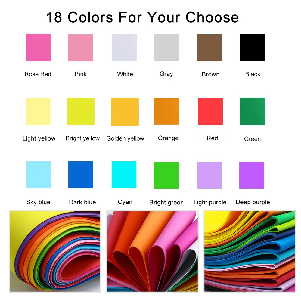 18 cores 2mm de espessura folh - Art Craft Birthday Party avaliação e preço