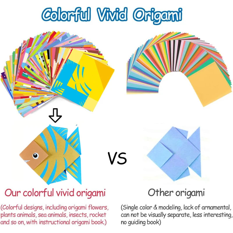Kit de origami com 30/96 folha - Art Craft Book avaliação e preço