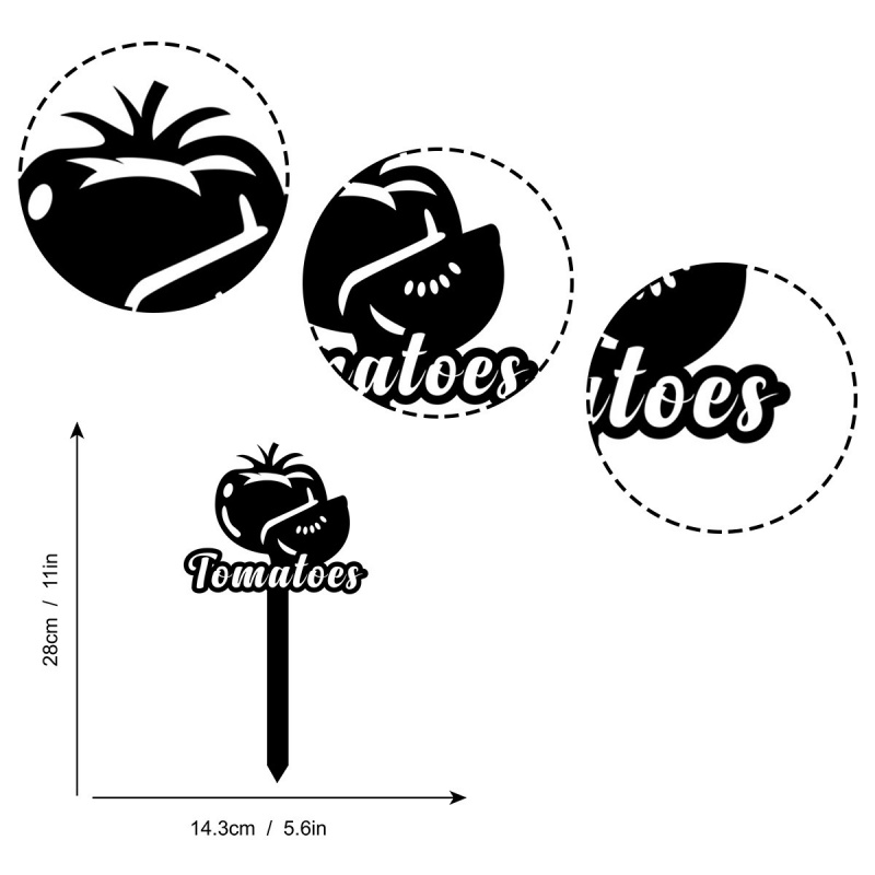 Marcadores para hortas de toma - Art Craft Vegetables avaliação e preço