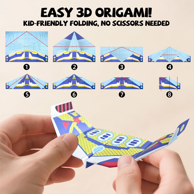 Kit de Origami para Aviões de  - Art Craft Paper avaliação e preço