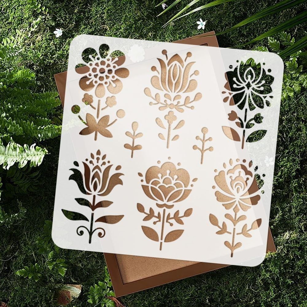 2 Peças Estênceis de Arte Popu - Art And Craft With Paint avaliação e preço