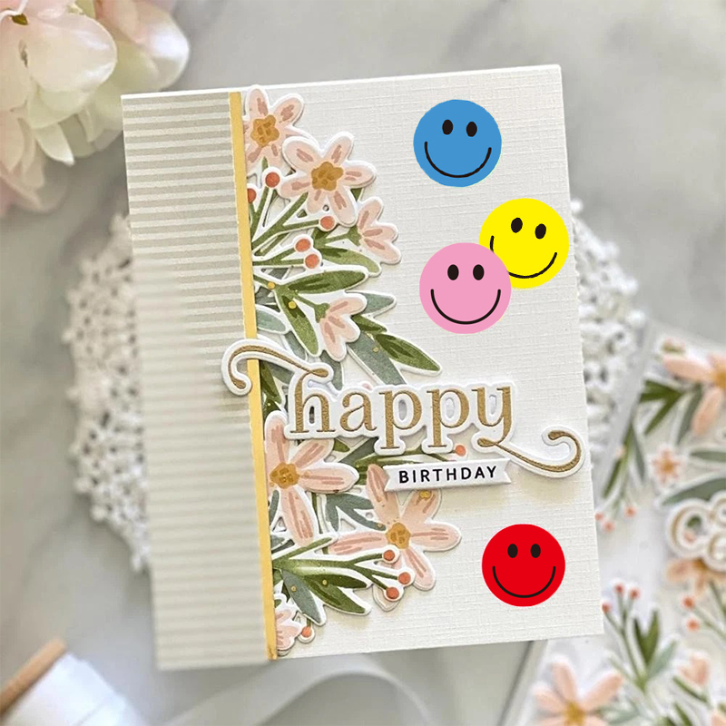 500PCS/Rolo Adesivos Coloridos - Art Craft Journals avaliação e preço